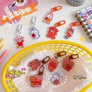 Cute heart shaped bear pendant bag jewelry girl keychainpicture5