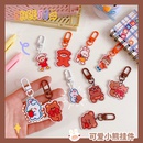 Cute heart shaped bear pendant bag jewelry girl keychainpicture6