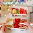 Cute doublelayer lunch box student dormitory separated lunch boxpicture10