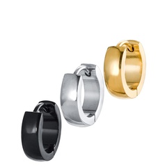 fashion simple curved titanium steel trend earrings wholesale