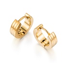 simple geometric plain stainless steel ear buckles wholesalepicture3