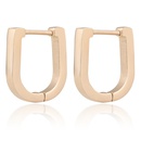 simple stainless steel 18K gold Ushaped titanium steel earrings wholesalepicture9