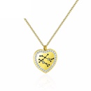 fashion 12 constellation necklace simple titanium steel clavicle chainpicture5