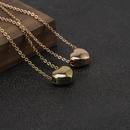 Fashion Heartshaped Necklace Simple Stainless Steel Clavicle Chainpicture6