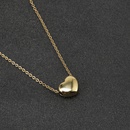 Fashion Heartshaped Necklace Simple Stainless Steel Clavicle Chainpicture7
