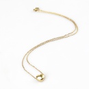 Fashion Heartshaped Necklace Simple Stainless Steel Clavicle Chainpicture8