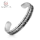 fashion stainless steel open bracelet exquisite Cshaped pattern braceletpicture4