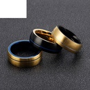 Fashion Classic Stainless Steel Mens Contrast Color Ringpicture6