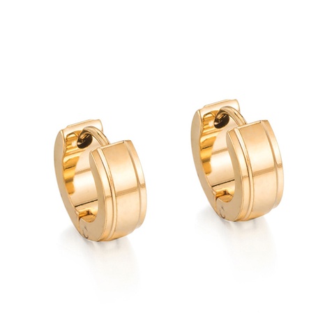 simple solid color  stainless steel geometric hoop earrings wholesale NHCHF656324's discount tags