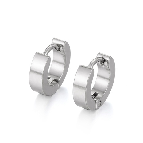 simple geometric plain stainless steel fashion earrings wholesale NHCHF656325's discount tags