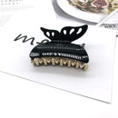 Acrylic butterfly shape black hair clip 6cm bath dish hair catch clippicture9