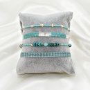 Bohemian lake blue series tila beads handbeaded small braceletpicture8
