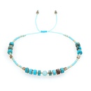Bohemian lake blue series tila beads handbeaded small braceletpicture9