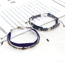 bohemian style blue tila beads handbeaded stacking set small braceletpicture8