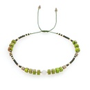 bohemian green tila beads handbeaded five stacked braceletpicture9