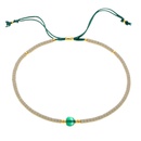 bohemian green tila beads handbeaded five stacked braceletpicture10