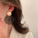 vintage acrylic pattern hollow geometric contrast color earrings wholesalepicture6