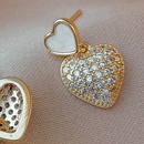 fashion inlaid zircon heart shaped alloy drop earrings wholesalepicture8