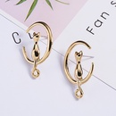 Simple Moon Cat Stud Earrings Necklace Fashion Alloy Clavicle Chainpicture7