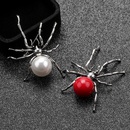 fashionable metal imitation pearl spider insect corsage alloy brooch clothing accessoriespicture5