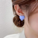 2022 new candy color heart shape alloy stud earringspicture7