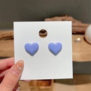 2022 new candy color heart shape alloy stud earringspicture9