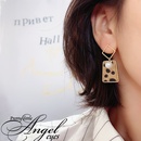 Korean plush leopard print pendant pearl alloy earringspicture7