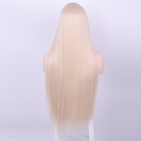 Europische und amerikanische Damenpercke vordere Spitze langes glattes Haar ChemiefaserKopfbedeckung kleine Spitze UTeilSpitzenperckepicture16