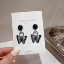 fashion black butterfly pendant alloy earringspicture10