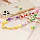 letter color beads 8mm crystal bow soft pottery flower antilost mobile phone chainpicture9