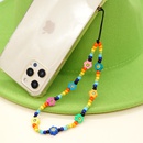 bohemian style rainbow beaded smiley flower antilost mobile phone chainpicture10