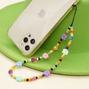 new bohemian style rainbow beads smiley flowers mobile phone chainpicture8