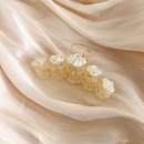 White camellia hair clip Korean transparent rose elegant coil hair clippicture9