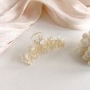White camellia hair clip Korean transparent rose elegant coil hair clippicture11