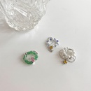 Korean pearl crystal zircon ring fashion elastic pearl ringpicture10