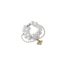 Korean pearl crystal zircon ring fashion elastic pearl ringpicture11