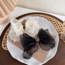fashion mesh bow with diamond hairpin Korean spring clippicture8