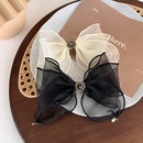 fashion mesh bow with diamond hairpin Korean spring clippicture10