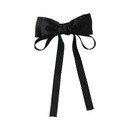 retro threedimensional black bow ribbon top clip hairpin simple headdresspicture11