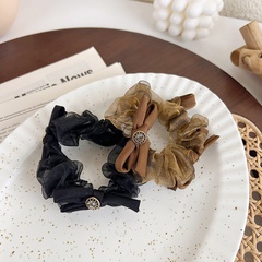 Dark mesh diamond-studded butterfly hair scrunchies hair accessories