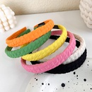 simple fold solid color candycolored plaid headband wholesalepicture8