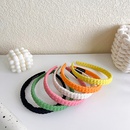 simple fold solid color candycolored plaid headband wholesalepicture12