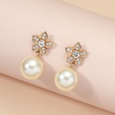 fashion inlaid pearl fivepointed star drop earrings wholesalepicture7
