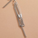 punk geometric hollow chain long tassel pin shaped drop earringspicture11