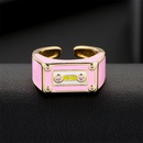 fashion robot shape ring opening adjustable punk style copper jewelrypicture8