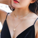 simple square necklace multilayer necklace alloy clavicle chainpicture10