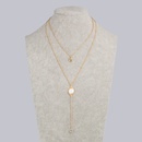 fashion multilayer necklace freshwater pearl alloy necklacepicture9