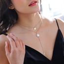 fashion multilayer necklace freshwater pearl alloy necklacepicture10