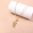 retro dragon freshwater pearl long sweater chain alloy necklacepicture8