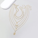 fashion multilayer retro snakeshaped multilayer alloy necklacepicture8
